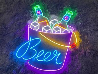 Neon sign-beer
