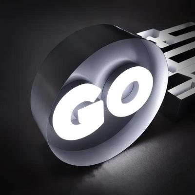 Acrylic faux neon sign