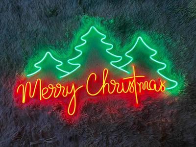 Neon sign-merry xmas