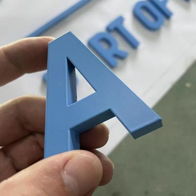 3D non illuminated stainless steel signage