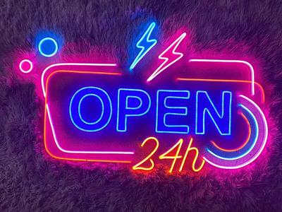 Neon sign-open