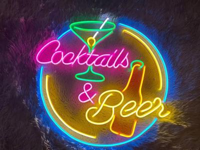 Neon sign-Drink