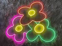 Neon sign-flower