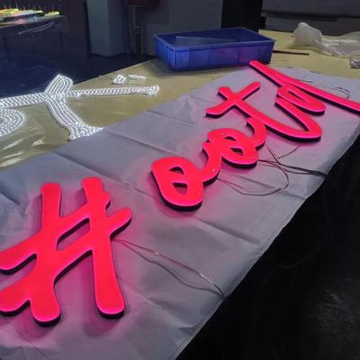 Acrylic faux neon-sign