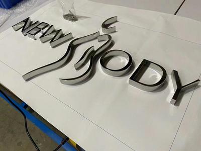 Stainless steel letter