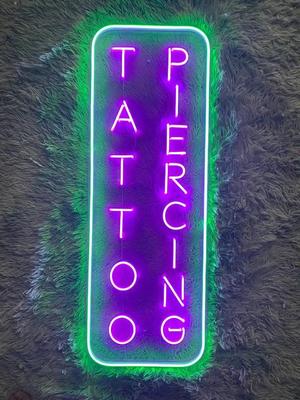 Neon sign-tattoo