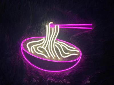 Neon sign-noodles