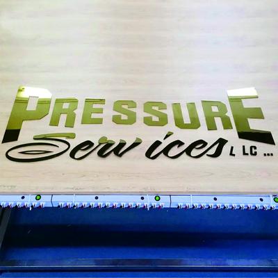 Solid stainless steel letters