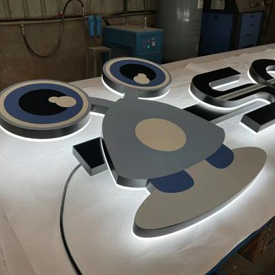 UV printing with installation tube 3D backlit signage