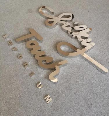 Stainless steel letters