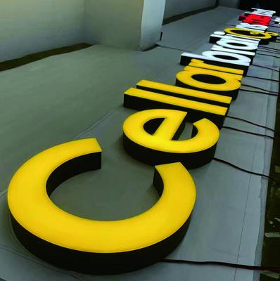 Frontlit 3D signage-multi color