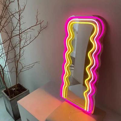 Neon sign-mirror