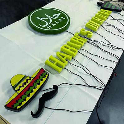 UV printed 3D backlit channel letters